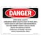 Signmission OSHA Danger Sign, Open Mine Shafts Unmarked, 14in X 10in Rigid Plastic, 10" W, 14" L, Landscape OS-DS-P-1014-L-1876 - alternate 1